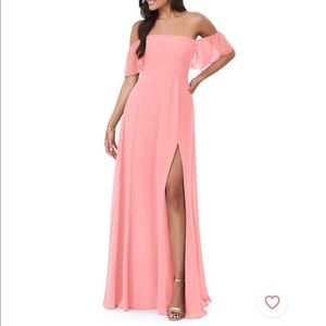 Azazie “Sue” dress in Flamingo